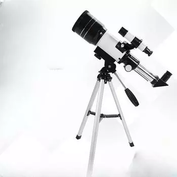 F30070 Астрономический телескоп с видоискателем Профессиональный крупнокалиберный однотрубный телескоп высокого разрешения с большим увеличением для просмотра Луны Детские подарки