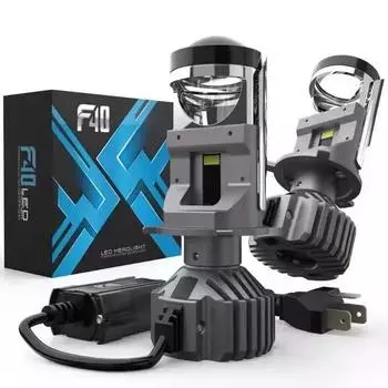 F40 H4 Автомобильные линзы Светодиодные фары Противотуманные фары Светодиодные лампы с проектором Дальний ближний свет 110 Вт