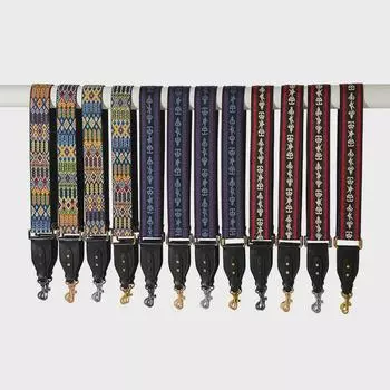 F-14 Этнический стиль нерегулируемый холщовый ремень для сумки через плечо