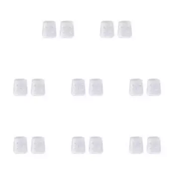 #F 2 шт. Прозрачные силиконовые накладки на пальцы ног, дышащие рукава для пальцев ног (X