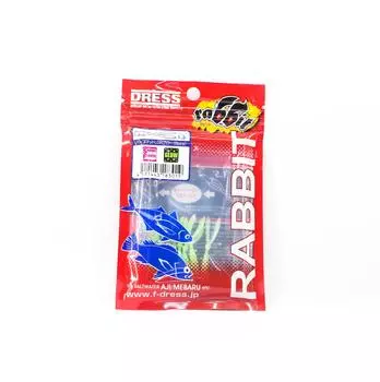 F Dress Soft Lure Rabbit 1,5 дюйма, 8 шт. в упаковке, зеленое свечение (3019)