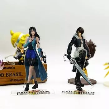 F FF8 8 Squall Rinoa, игрушка-фигурка на акриловой подставке