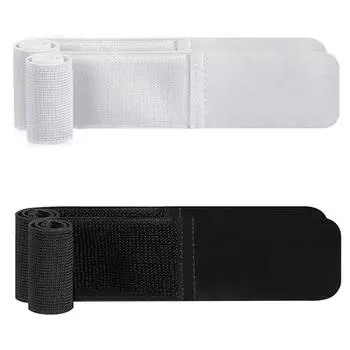 #F Футбольные защитные приспособления для лодыжки Регулируемые спортивные фиксирующие ремни Противоскользящие для спорта на открытом воздухе чёрный