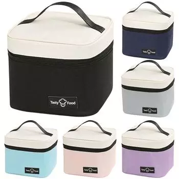 #F герметичная термосумка для еды, походная сумка для пикника, сумка-холодильник для офиса и пикника чёрный