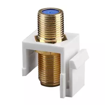 F-головка телевизионный коаксиальный Keystone Jack F-типа мама-мама Sat вставной соединитель никель