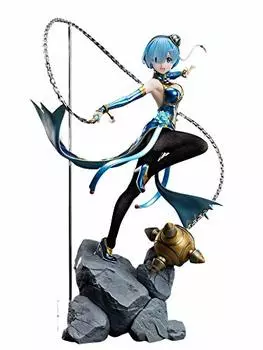 F:НЭКС Ре:ZERO - Начало жизни в другом мире - Rem China Dress Ver. Раскрашенная полная фигурка в масштабе 1/7