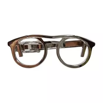 [F NODE] булавка для галстука для очков золотая зажим для галстука для очков мужские модные очки тип (Серебряный)