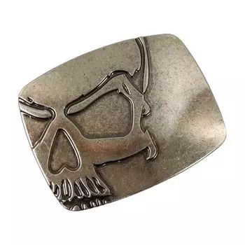 [F NODE] череп череп скелет пряжка серебристый металл Без ремня мужской панк-рок металл