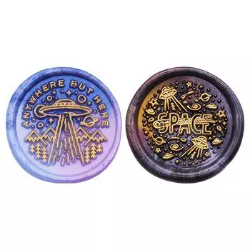 #F сургучная печать, латунная головка, сургуч, штамп, космический сургуч, штамп для подарочной упаковки, декабрь B