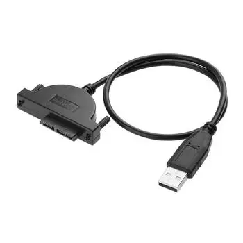 #F USB 2.0 к Mini SATA 7+6 13-контактный кабель-адаптер для привода CD/DVD-ROM ноутбука