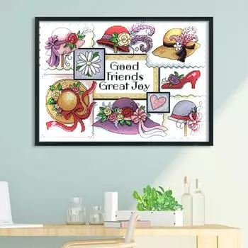 #F Вышивка крестом Печатная вышивка Сделай сам Рукоделие Ручная работа Поделки 14CT Штамп G J174