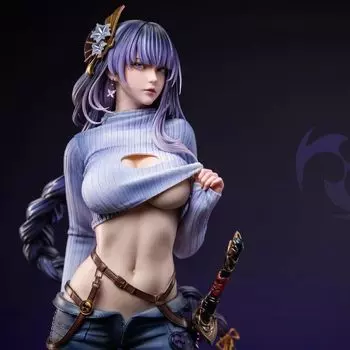 FA версия General Daily Life Прибытие Грома и Смерти Фигурка Узор Орнамент В Коробке Красивая Девушка Высота 31 СМ Живое действие Raiden s