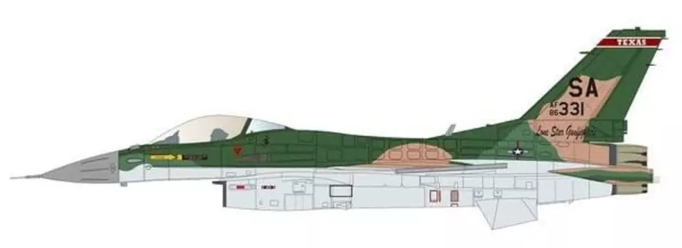 Fab Scale Studio Block 30 FW SEA Camouflage San Air Force Base 2021 Plastic Model Decal FABD72032 1/72 F-16CM 86-0331149th Antonio-Lackland (Airplane)