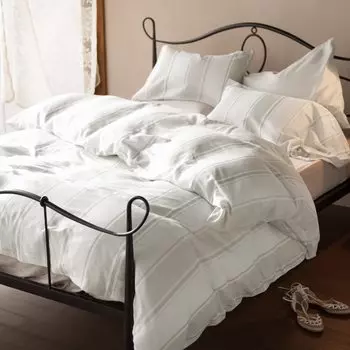 Fab the Home Duvet Cover Stone Double Chic Stripe (190x210cm) FH123151-130