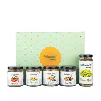 Fabeato Premium Special Mixed Dry Fruits Nuts Seeds Gift Box 540g | Идеальный праздничный подарок для любимых | Подарочная корзина