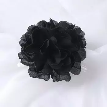 Fabric Big Flower Hair Claw Clips Women Girls Soft Chiffon Flowers Ponytail Holder Hair Clamps Barrette Fashion Hair Accessories