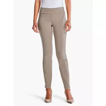 Fabric Straight-leg Pocket Casual Pants Fashion Plus Size Spring/Summer Work Clothing Smoke Pipe Women s Clothing Pants Chubby Girl Slim Looking 836 Khaki us6