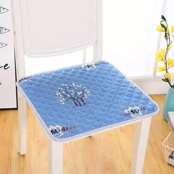 Fabric Summer Non-Slip Cotton Computer Machine Washable Long Pad Blue tree 20*34cm3