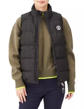 Fabric Vest Embossed PE Taffeta 1 [Jack Bunny] Women s / 263-3258008 010_Black [M]