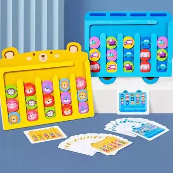 Фабричная обработка Дизайн Детские деревянные игрушки для раннего образования Развивающая четырехцветная игра Двусторонняя шахматная игрушка Ход Настройка разноцветный