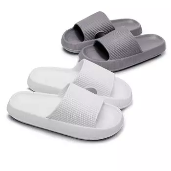 Фабрика, часть EVA, домашняя мягкая подошва, мужские и женские тапочки, нескользящая верхняя одежда, приморский пляж, прохладные тапочки, прилив 30/31(205mm) белый