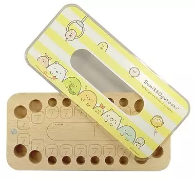 Фабрика Нагано Sumikkogurashi Чехол для детских зубов Деревянный паулония Sumikkogurashi SG3001 Ш145В20Г70мм