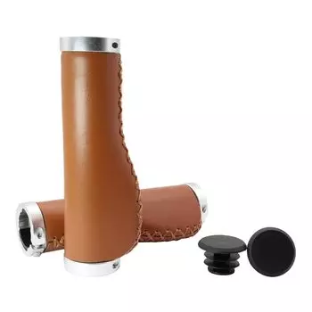 Fabulous Do Ergo Grip Cross Bike Bicycle mm Handlebar PU Leather Ergo Grip Long Replacement Cover Stylish Brown Brown 22.2