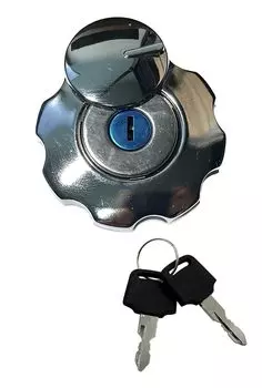 Fabulous-do Gas Tank Cap with Key APE 50 100 CG125 General Purpose Replacement Parts Customized Bike Silver Silver