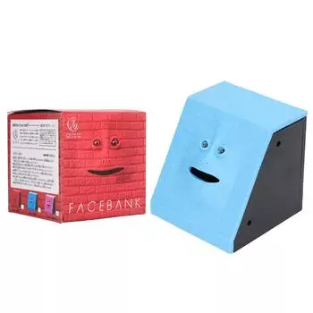 Face Bank Детская забавная монета, поедающая деньги, коллекция, копилка, подарок на день рождения, игрушка