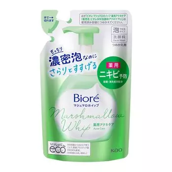 face Biore Marshmallow Whip Acne Care Refill 130ml 130ml [Foaming wash] (x 1)