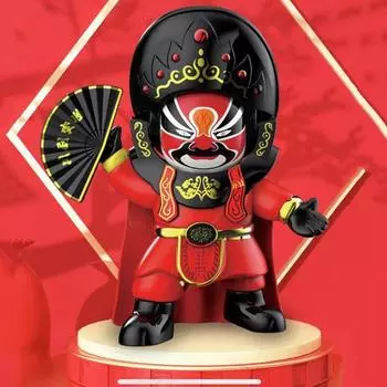Face Change Opera Face Changing Doll Sichuan Opera Opera Face Makeup Toy Kid Girl Boy синий