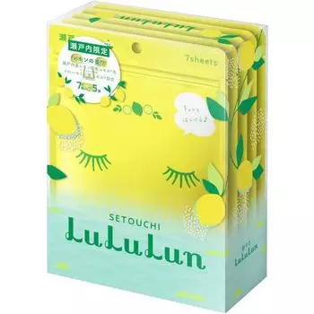 Face Mask Pack Lululun Setouchi Lululun (lemon scent) 7 pieces x 5 bags