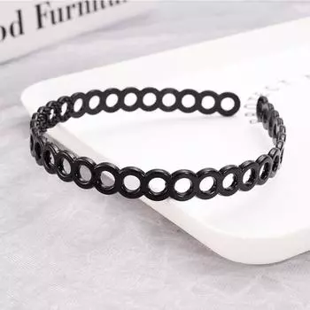 Face Plastic Black Wavy Unisex Anti-slip Women Hair accessories Head Hoop Hair Hoop Headband 01