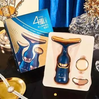 Face Slimmer EMS Beauty Instrument Skin 3 In 1 Facial Lifting Device Шея Массаж Глаз Подтяжка Морщин Антивозрастной Массажер Новый белый