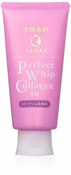 Face Wash Senka Perfect Whip Collagen in 120g x 6 items