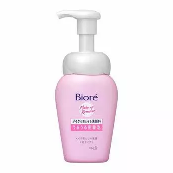 Face wash that removes biore makeup uuru uru adhesive foam 160ml