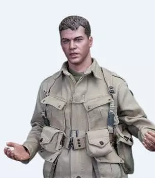 Facepoolfigure FP006 Фильм Аниме Игра Военный Военный Солдат Воздушно-десантные войска Фигурка Спасти рядового Райана 1/6 зелёный