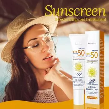 Facial Body Sunscreen Whitening Sun Sunblock Skin Protective 25g One Size белый