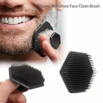 Facial Cleansing Brush, Silicone Micro Facial Deep Cleansing and Exfoliating Tool, Manual Massage Scrub Brush for Facial Beauty