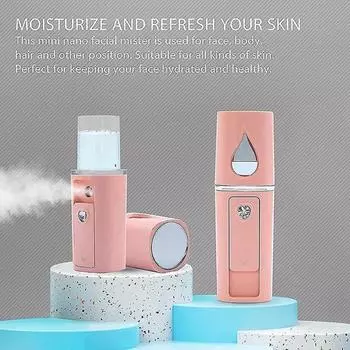 Facial Mister Mini портативный перезаряжаемый удобный увлажнитель для лица распылитель для лица машина по уходу за кожей для увлажнения лица ежедневный макияж белый