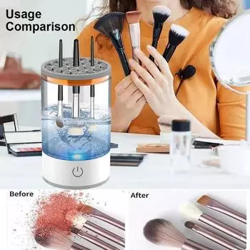 Facial Tools Cleaner Electric Beauty Automatic Spinner Skin Care Tool Holder Stand Women Lazy Cleaning Brush Washer Quick Dry белый