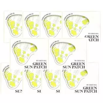 Facial UV protection sun patch transparent cooling moisture gel 4 packs, 16g, 10 sets