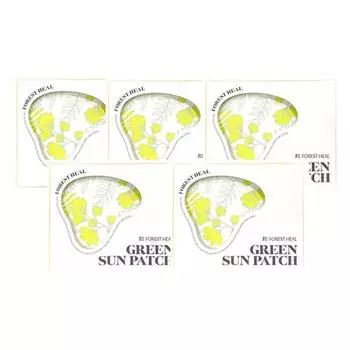 Facial UV protection sun patch transparent cooling moisture gel 4 packs, 16g, 5 sets