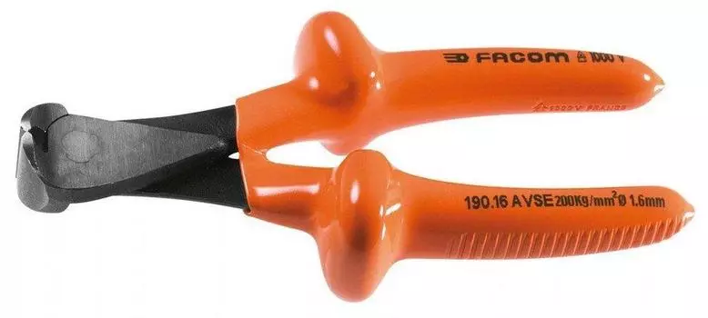 FACOM Insulated Tool Strong End Nipper 165mm 190.16AVSE
