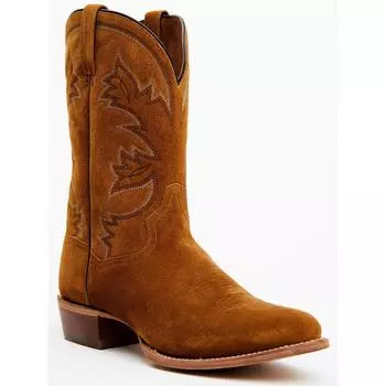 Factory Amazon Independent Station Foreign Trade New Shoes European and American Round Head Thick Heel Retro Embroidery Large Size Men s Boots 38 серый