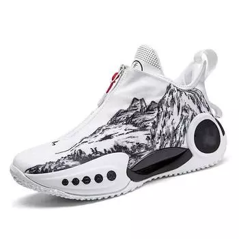 Factory Custom High Quality Shoes New Design Ink and Wash White Outdoor Fashion OEM&ODM Sports Basketball Training Shoes 43 белый