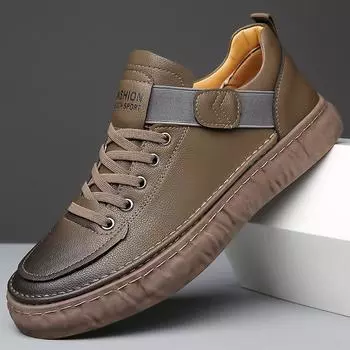 Factory direct sales 2025 men s casual versatile board shoes British style trend soft sole soft surface retro trendy shoes men s shoes 38