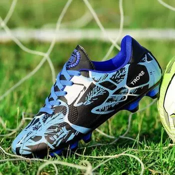 Factory direct sales low-top football shoes children adult men and women spike training artificial grass sports shoes 31 yards