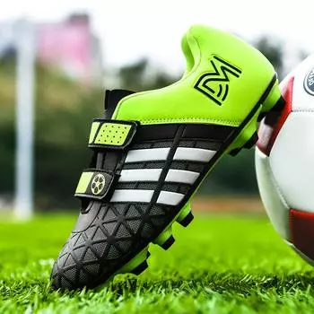 Factory Direct Selling Football Shoes Boys Girls Spikes Shredded Shoes Student Game Training Shoes Spikes Sneakers 28