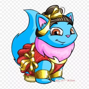 Faerie Wocky Neopets Самая темная фея Термопереносная печать виниловые нашивки наклейки для одежды аппликации своими руками моющиеся нашивки